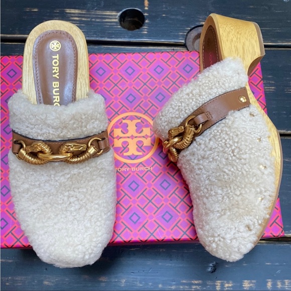Tory Burch Jessica Sherpa Clogs - Picture 3 of 11